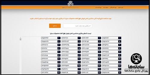 نتایج قرعه کشی ثبت نام سایپا 